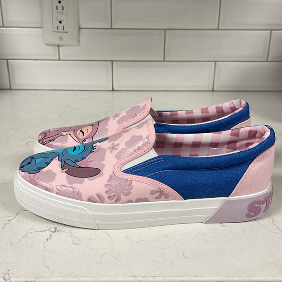 Women’s Disney Stitch Low Top Slip On Sneaker 9 1/2 NWOT Groundup w/lic STITCH - Picture 15 of 16